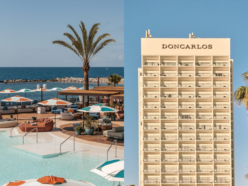 Image of the Ocean Club and Don Carlos Resort renovations, reflecting the significance of brand image and content marketing in Marbella.