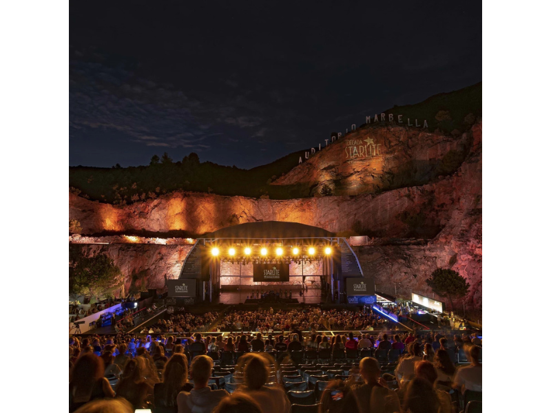 Fotografía del festival Starlite de Marbella, un evento que reúne a muchos influencers en Marbella